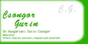 csongor gurin business card